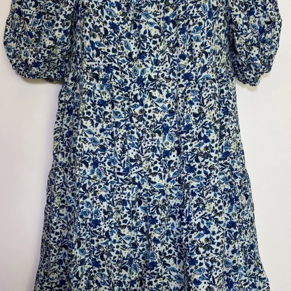 Wild Fable Blue Floral babydoll mini dress M NWT - Picture 14 of 16